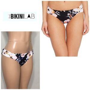 The Bikini Lab floral bikini bottoms. NWT